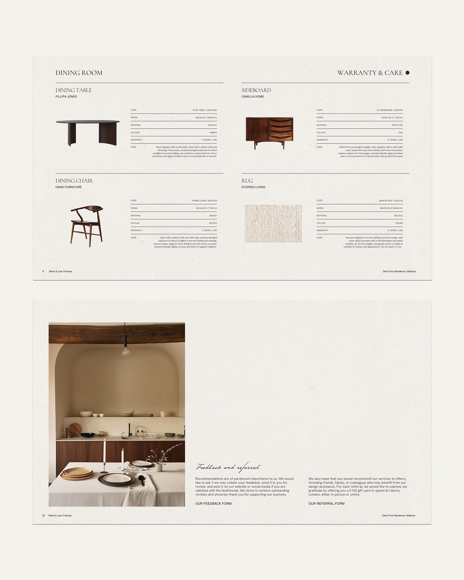 Client Handover Template - Casa Ren Studio