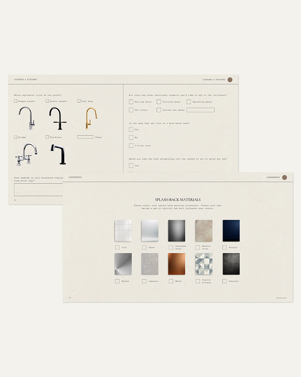 Kitchen Layout Questionnaire Interior Design Templates – Casa Ren Studio