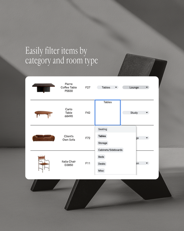 FF&E Specification Schedule - Casa Ren Studio