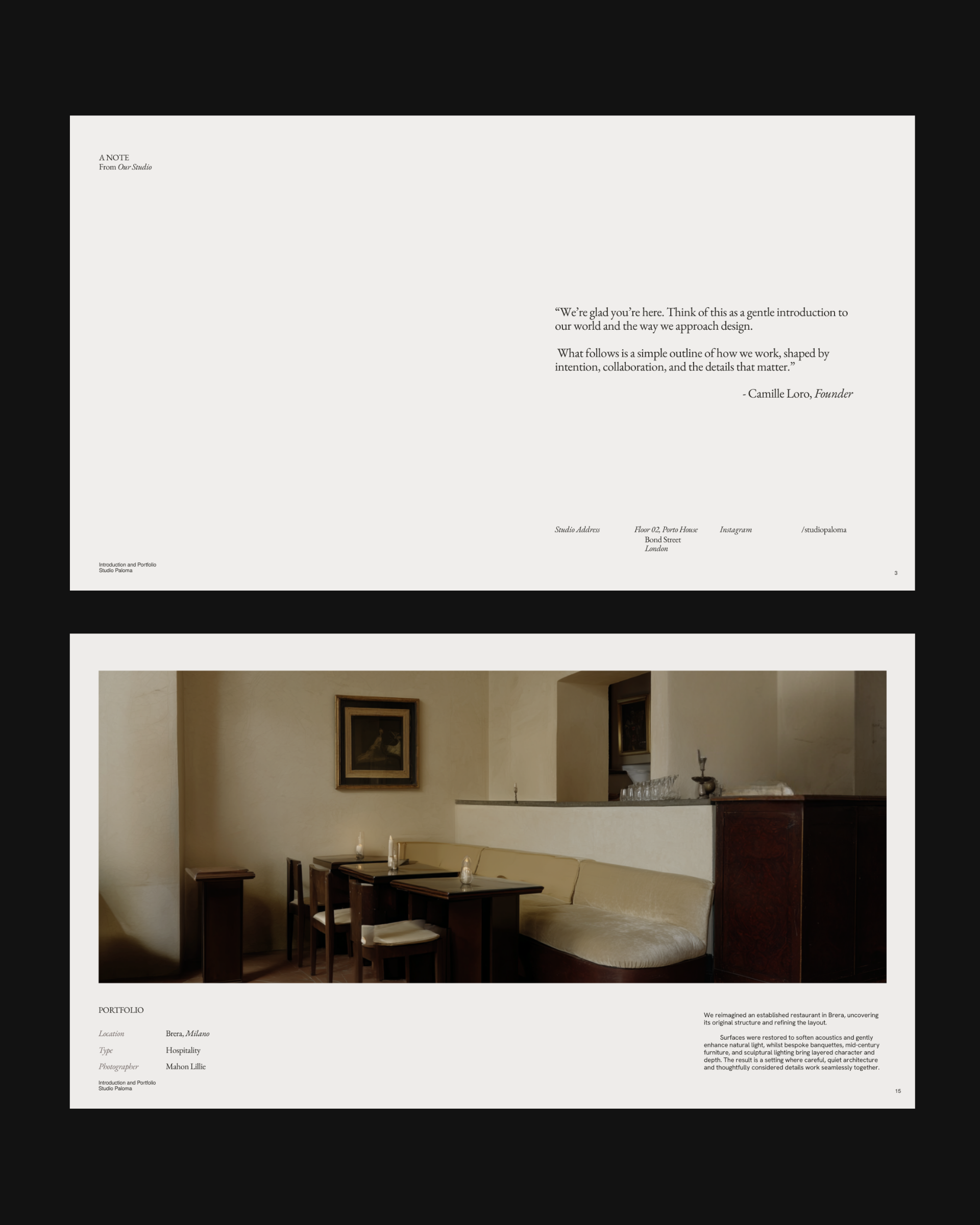 Introduction et portfolio 