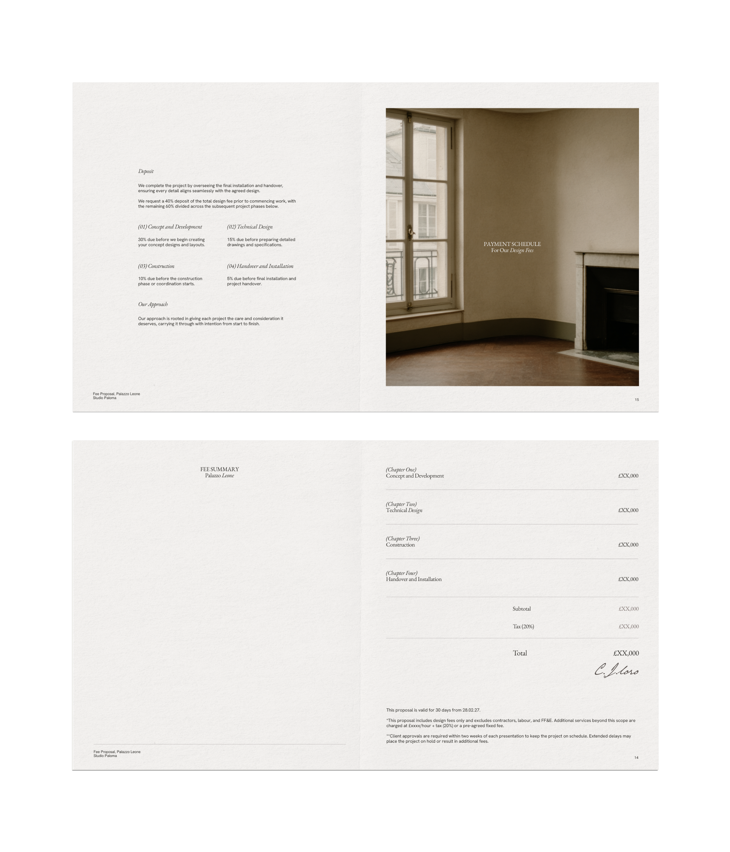 Fee Proposal Template