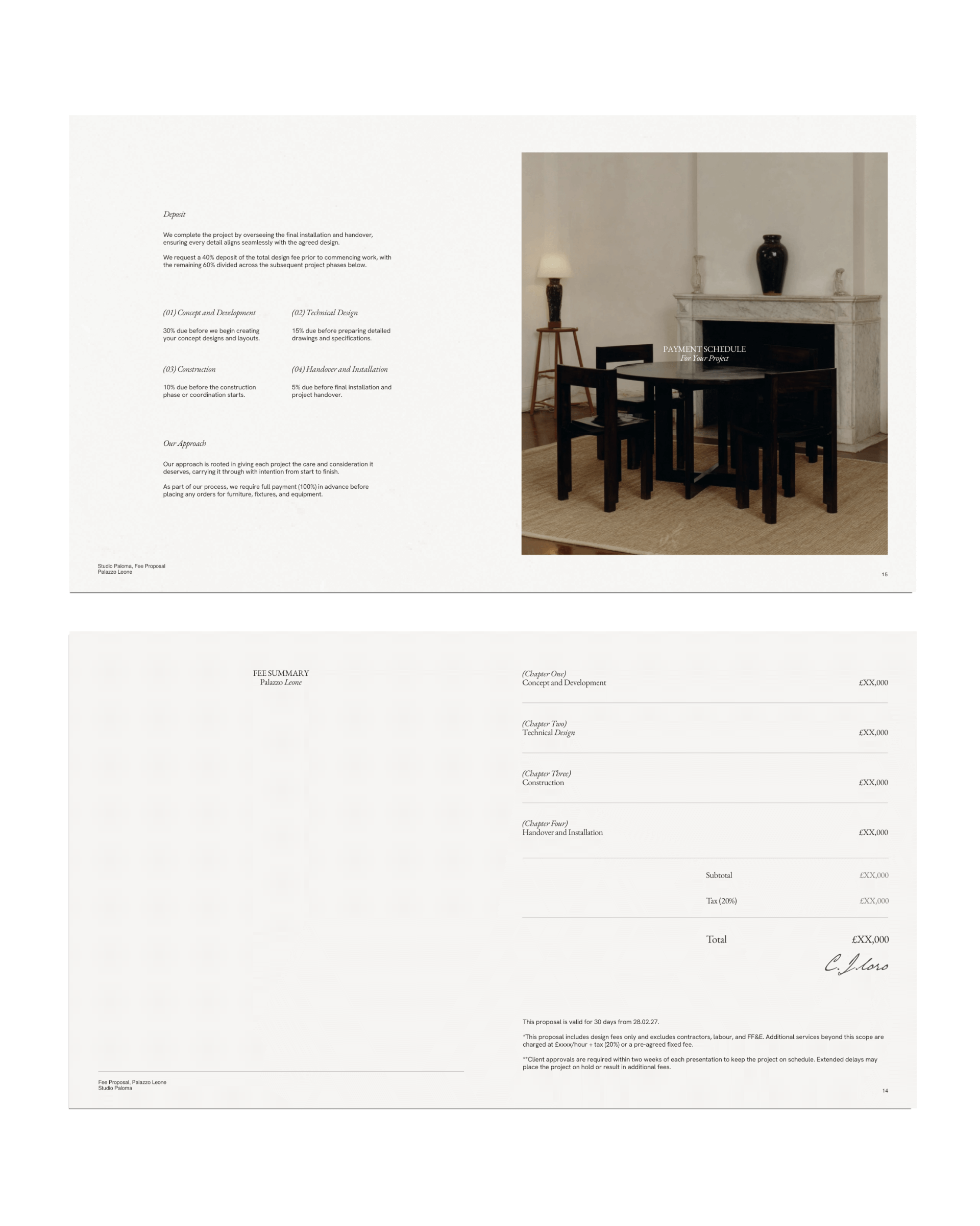 Fee Proposal Template