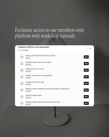 FF&E Specification Schedule - Casa Ren Studio