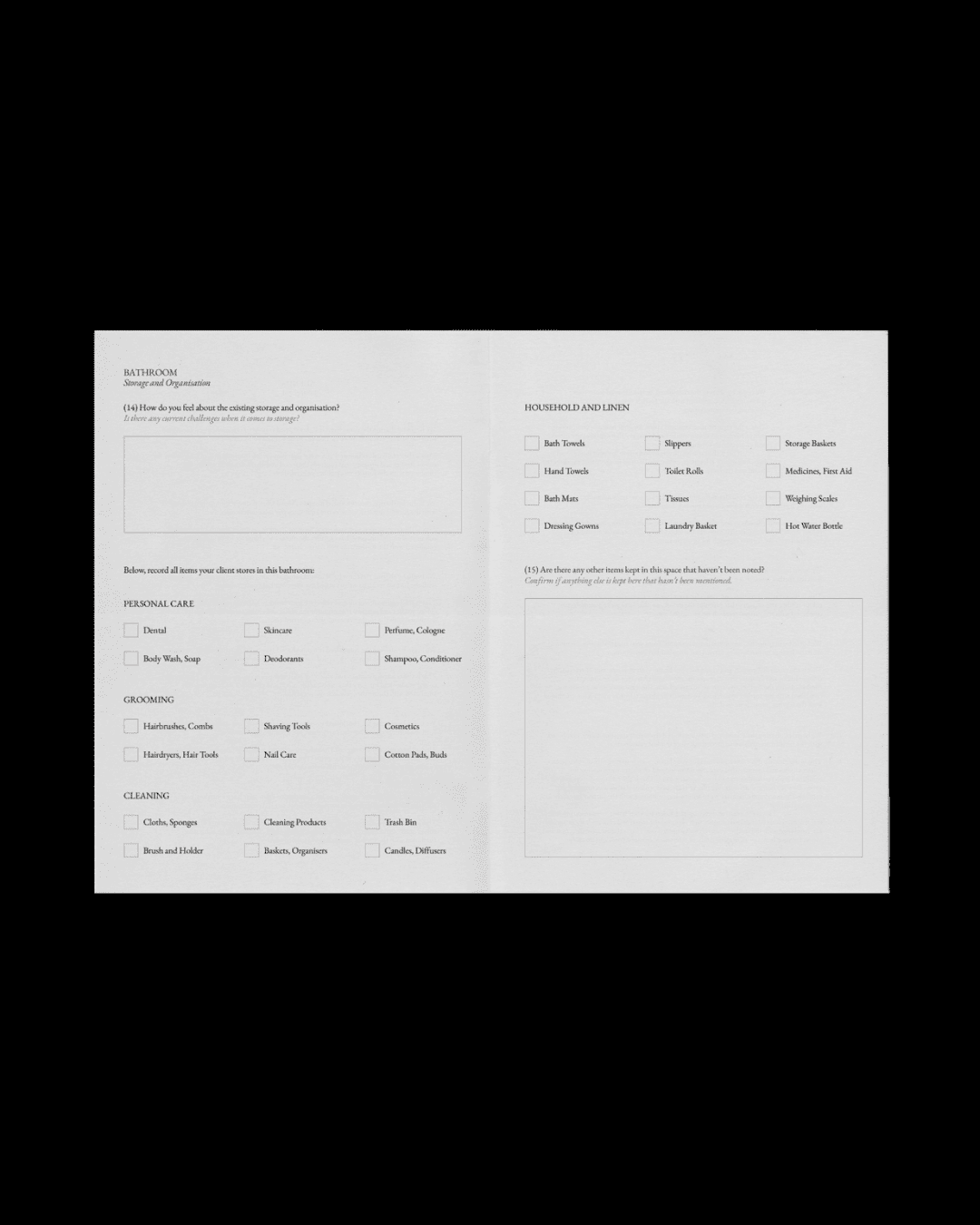 Client Questionnaire Templates for Interior Designers - Casa Ren