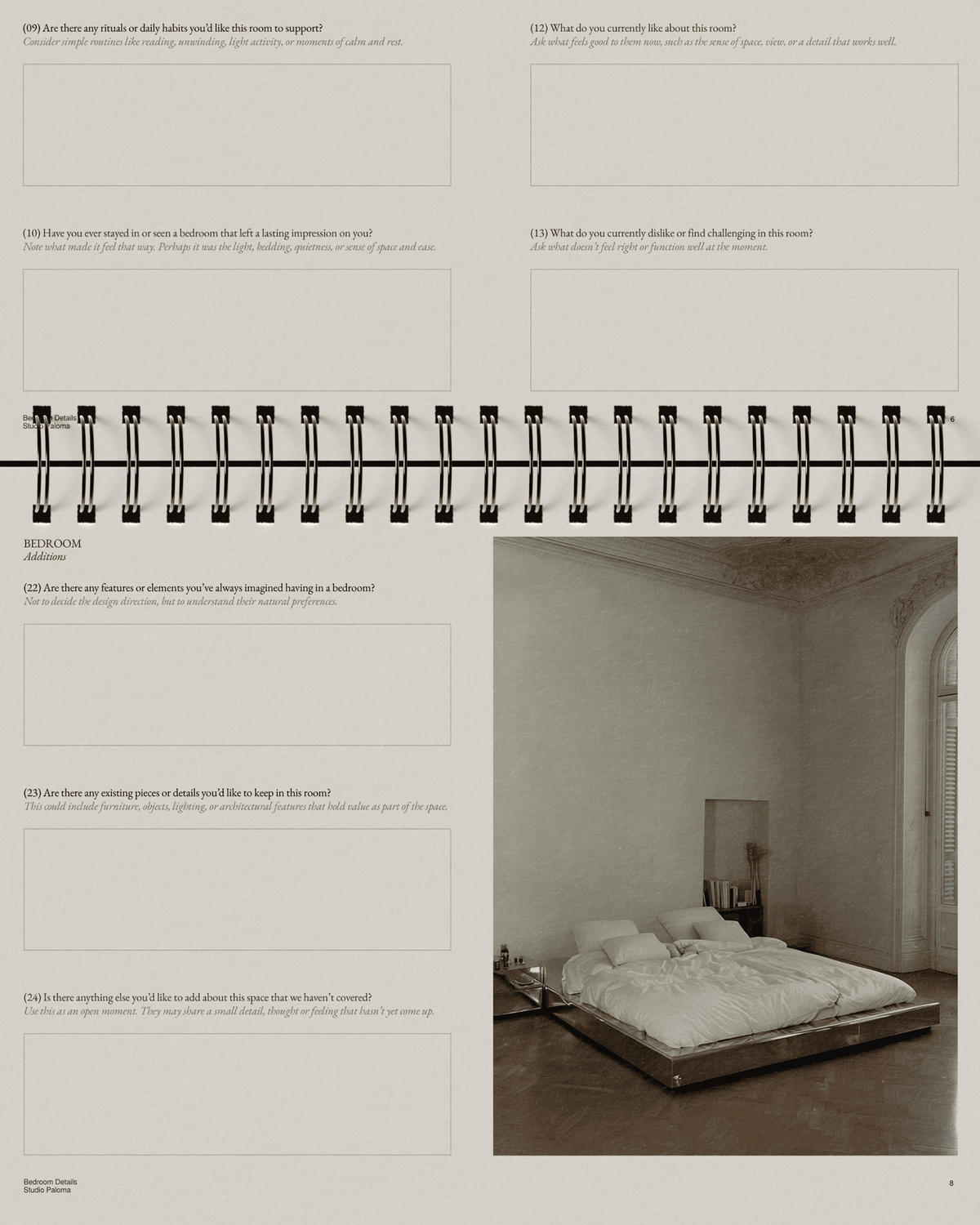Client Questionnaire Templates for Interior Designers - Casa Ren