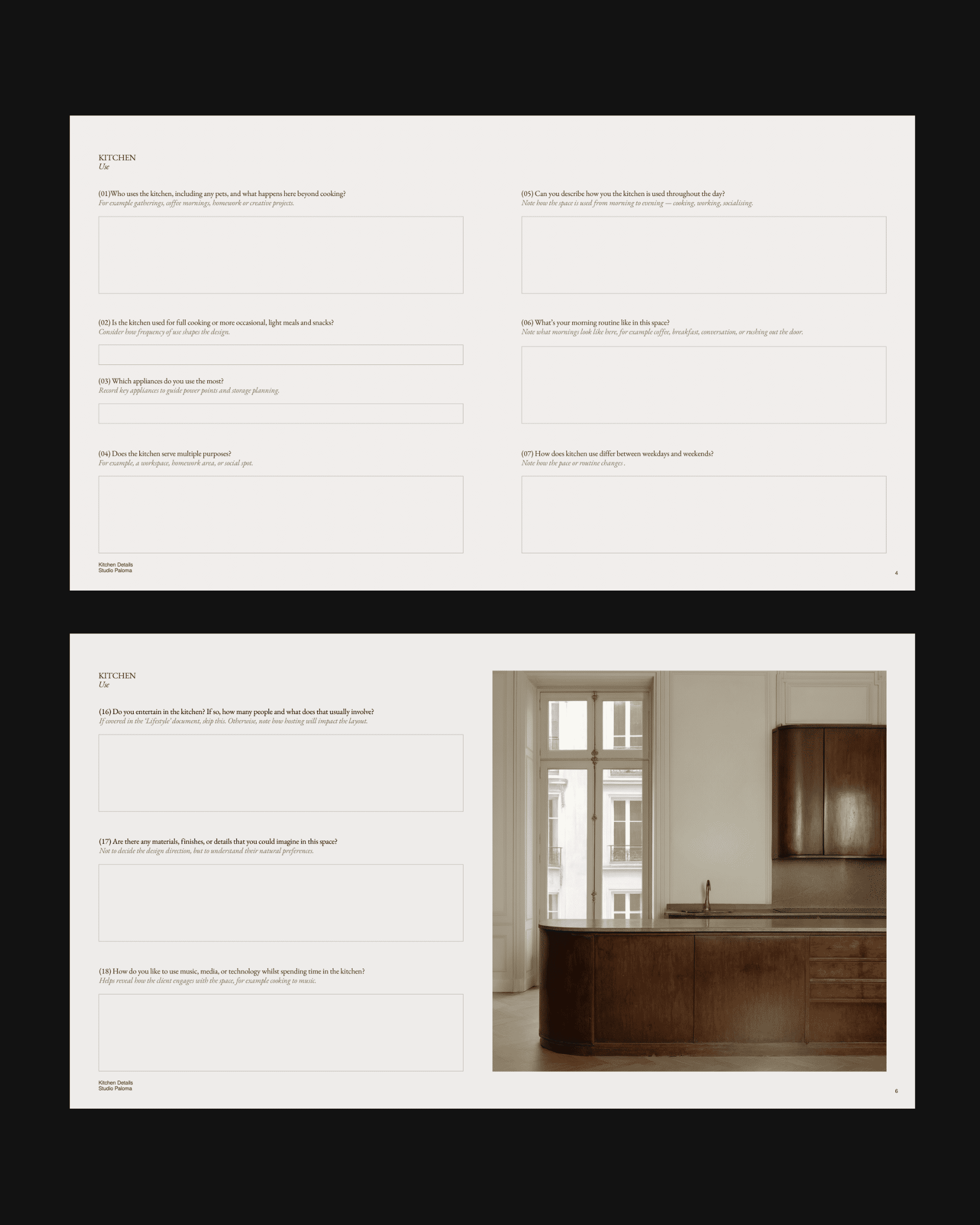 Client Questionnaire Collection