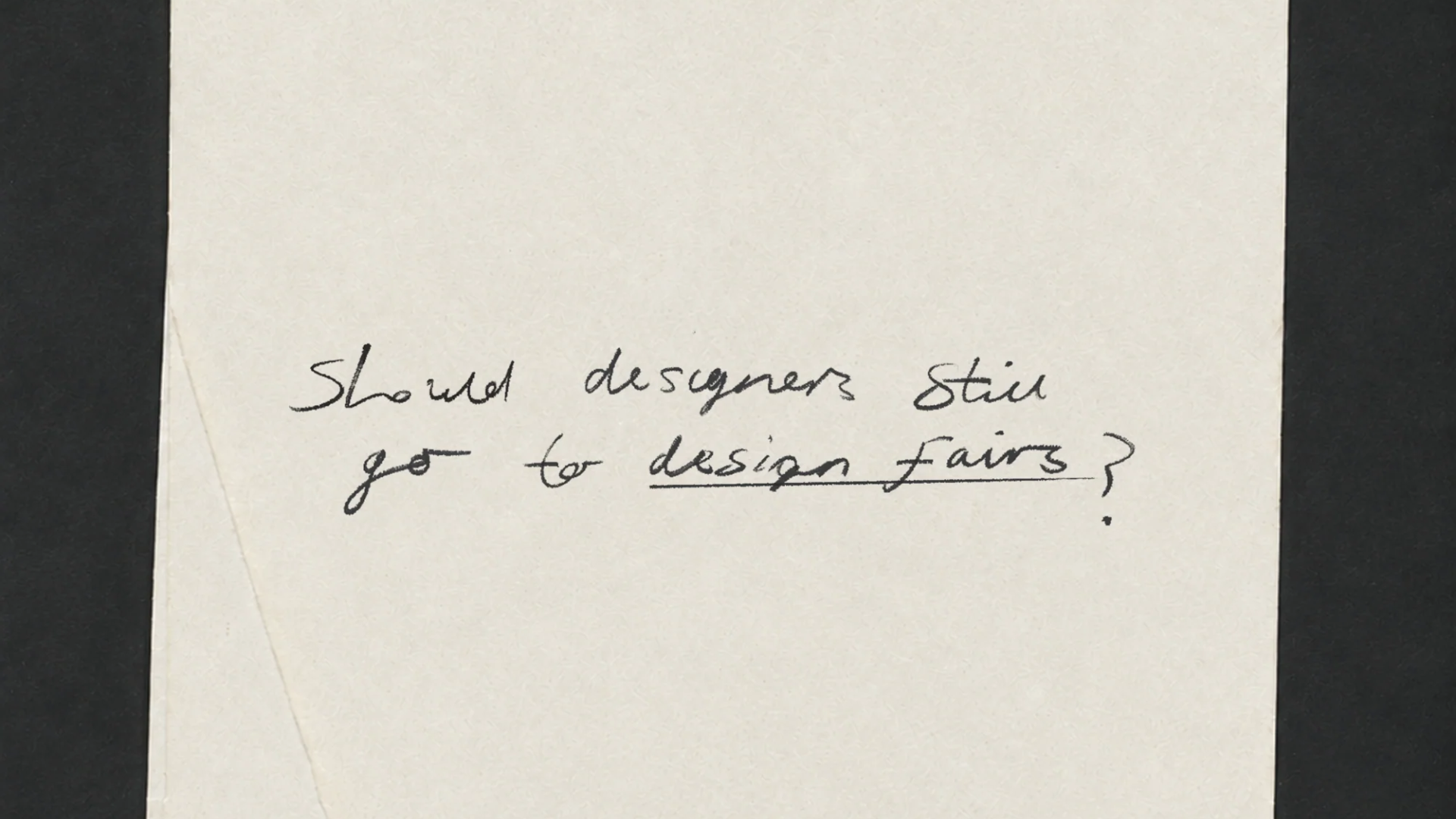 Les designers devraient-ils encore aller aux salons du design ?